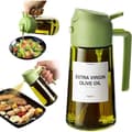 2-i-1 – 470 ml Sprayflaska för Olja och Vinäger, Perfekt för Matlagning, Airfryer & Sallad green