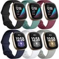 6-pack band för Fitbit Versa 3/4/Sense: Mjuka sportband
