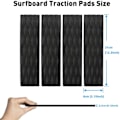 Miniatyrbilde 5 av 5: 4 stk/Rillet ikke-skli EVA Surfing Skimboard Surfboard Kiteboard Traction Pad grep pute Hale Pads - Blå