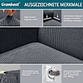 Miniatyrbillede 3 af 5: Høj stræk sofa betræk moderne sofa kast jacquard elastisk