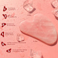 Miniatyrbillede 2 af 5: Gua Sha og ansigtsrulle, rulle rose quartz Gua Sha sten