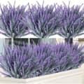 12 buketter kunstige lavendelblomster