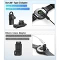 Miniatyrbillede 3 af 5: USB C til Garmin Adapter 2-pak, 90 graders Type C opladningsetui, ZQKLA