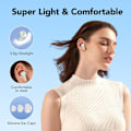 Pikkukuva 6 / 6: Langattomat nappikuulokkeet, 50 tunnin toistoaika Bluetooth-kuulokkeet, Bluetooth-kuulokkeet 5.3, korvassa 4 ENC-puhelun melunvaimennusmikrofonilla, bassobuusti 85% GREEN