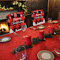 Miniatyrbild 7 av 7: Julstolsöverdrag Julstolsöverdrag Julstolsöverdrag Julmatstolsöverdrag För Julfest Dekoration Hem,Kök Snowflakes
