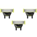 OneBlade Pro ersättningsblad 3-pack - Kompatibel med Philips OneBlade 360 roterande trimmer [YJD]