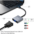 Miniatyrbilde 2 av 6: USB 3.0 til VGA-adapter, USB 3.0 til VGA hann til hunn adapter for Windows 11, Windows 10, Windows 8.1, Windows 8, Windows 7