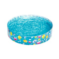 Miniatyrbilde 1 av 5: Sea Life Play Pool Barnebasseng, Oppblåsbar Overjordisk Basseng, Utendørs Hagebasseng Blå 48 x 10 Tommer