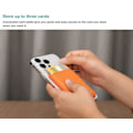Miniatyrbild 4 av 5: Magnetiskt Stativ Magsafe Plånbok, Magnetisk Plånboks Kortinnehavare Med Stativ, Magsafe Läderplånbok Justerbart Stativ Orange