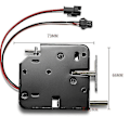 Miniatyrbillede 2 af 5: 2x 12v 2a Intelligent Elektronisk Styret Elektromagnetisk Lås, Skabslås, Adgangskontrol S -gt
