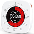 Miniatyrbillede 1 af 5: Visuel timer til børn, digital timer med 60 minutters nedtælling, lydløs timer til skrivebord white