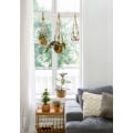 Miniatyrbild 3 av 5: Macrame hängande korg Boho dekorativ bomullsrep blomkrukahållare hängande korg växter för inomhus utomhus tak balkonger dekoration, 89cm