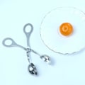 Miniatyrbillede 3 af 5: Kødbolleske i rustfrit stål - Kødbolleskeholder - Kødboller - Melonfrø-kødboller