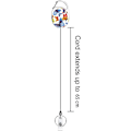 Miniatyrbillede 3 af 5: Tilbagekaldelig badgeholder, 2 stk. Tilbagekaldelig nøglering badgehjul karabinhage ID nøglering Tilbagekaldelig snor med klips til nøglering ID-kortholder