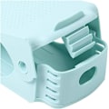 Miniatyrbillede 4 af 5: Justerbar skoreol dobbeltlags pladsbesparende plast skoopbevaringsskab skoskab opbevaringshylde DIY skoreol