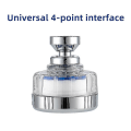 Miniatyrbilde 5 av 5: Faucett Vannfilter, Universell Anti-Kalk Vannfilter med 7 PP Bomullsfilterelementer, 360 Roterende Sprayhode