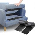 Skridsikker hyndefiksering til sofa - Selvklæbende velcro for at forhindre sofahynder i at glide, 10 cm x 1,5 m sort