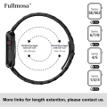 Miniatyrbild 5 av 5: Metallisk armband i rostfritt stål för iWatch/Apple Watch Series 8/7 SE/6/5/4/3/2/1 Series Ultra, 38 mm/40 mm/41 mm svart