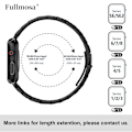 Miniatyrbillede 5 af 5: Metal Rustfrit Stålarmbånd til iWatch/Apple Watch Series 8/7 SE/6/5/4/3/2/1 Series Ultra, 38mm/40mm/41mm Sort