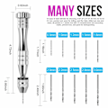 Miniatyrbilde 2 av 5: Pin Vise for Resin Casting Molds, Steel Hand Drill, Resin Drill with 10 PCS Drill Bit, Precision Hand Drill Tools for Epoxy Resin Arts Crafts, DIY