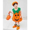 Miniatyrbilde 3 av 5: Halloween Gresskar Kostyme for Barn, Fancy Dress Up Gresskar Lue Godteripose Sko Barn Halloween Kostymer for 0-4 År Baby Gutter Jenter