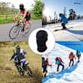 Miniatyrbilde 5 av 5: 2 stk. 2-hulls balaclava, klassisk lett svart skimaske, UV-beskyttelse, vindtett og pustende, egnet for snøscooterkjøring
