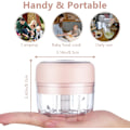 Miniatyrbillede 2 af 5: Elektrisk Mini Hvidløgshakker, 100ML USB Grøntsagsløg Hakker, Bærbar Lille Madprocessor- 100ML Pink