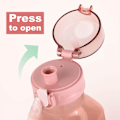 Pikkukuva 6 / 6: Urheiluvälineiden vesipullo 700 ml, vuotamaton juomapullo, kuntosalin vesipullo, vesipullo matkoille, piknikille, retkeilyyn ja vaellukselle pink