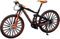 Mini 1:10 Legering Cykel Skala Modell Skrivbordsimulering Prydnad Finger Mountainbikes Leksak Orange
