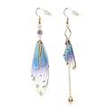 Miniatyrbillede 1 af 5: Par Wing Øreringe Resin Nyhed Dangle Øreringe Brude Kvast Drop Øreringe Sommerfugl Vinge Øreringe Sommerfugl Brude Øreringe Fancy