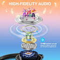 Pikkukuva 4 / 6: Langattomat nappikuulokkeet, HiFi-stereofoninen ääni Bluetooth 5.3 -langattomat kuulokkeet 4 ENC -melunvaimennusmikrofonilla, IP7-vedenpitävät nappikuulokkeet, 40 tunnin toistoaika