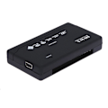 Miniatyrbild 3 av 4: Universell USB-minneskortsläsare - Svart Svart