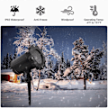 Miniatyrbild 2 av 5: Snöflingsprojektorlampor Juldekorationer IP65 Vattentät LED Snöflingsprojektorlampor för inomhus och utomhus