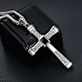Miniatyrbillede 4 af 4: Fast & Furious Dominic Toretto Korshalskæde silver