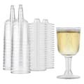 Klara, återvinningsbara vinglas i plast - okrossbara - återanvändbara champagneglas, dessertglas, 25-pack