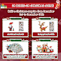 Miniatyrbilde 3 av 6: Julekalender 2024, 24 Dagers Juleräknedag med 895 Stykker 12 I 1 Julemannens Slede Dessert Hus Byggeklosser Leke for Barn Juledekorasjon