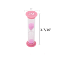 Miniatyrbilde 3 av 3: Timeglass 6 stk Sand Timer Fargerik Plast Sandglass Timeglass Sandklokke Timer for Barn Tidsstyringsspill og Høyintensitetsintervalltrening