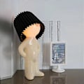 Miniatyrbild 1 av 5: Kreativ Liten Nattlampa LED Fnissande Pojklampa SVART EU-STICK Svart EU-Stick-EU-Stick Black