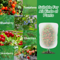 Miniatyrbilde 3 av 6: Frukttrær netting fuglebeskyttelse med snøring, 4 pakke plante netting 4 fot x 4,6 fot tomat blåbær busker deksel mesh hage plante netting barriere 120×140cm