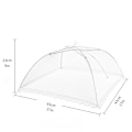 Miniatyrbilde 5 av 5: (6 Pakk) Pop Up Utendørs Piknik Nett Matdeksel Telt for Utendørs og Camping Mat Nett Deksel Gjenbrukbar og Sammenleggbar 17 x 17 Tommer