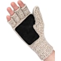 Miniatyrbild 4 av 5: Fingerlösa vinterhandskar konvertibla ullvantar för män och kvinnor - Varma termiska stickade flip-top snöhandskar för kallt väder