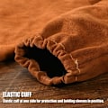 Miniatyrbillede 4 af 5: Læder svejsearbejde ærmer - Varme- og flammebestandig arm beskyttelse, (One Size, Camel)