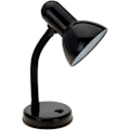 Miniatyrbillede 1 af 5: Basal Metal Skrivebordslampe med Fleksibel Slangehals til Kontor, Stue, Soveværelse, Kollegieværelse, Bogreol, Sort