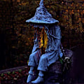 Miniatyrbilde 2 av 5: Utendørs heksespøkelseslys, solcelled LED heks hagelys, Halloween spøkelsesstatue Halloween hjem hagedekorasjon