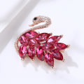 Pikkukuva 4 / 8: Alloy Crystal Swan rintakoru Crystal Animal rintakorut Puku kaulus P A1