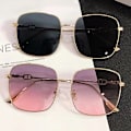 Miniatyrbilde 4 av 8: Versjon av Square Metal Frame Gradient Color Solbriller Men And 02