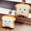 Pikkukuva 2 / 8: Toast Bread Avaimenperä Cartoon Pehmo Doll Riipus avaimenperä Char