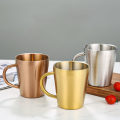 Miniatyrbilde 3 av 8: 300 ml dobbeltlags vannkopp for hjemmeservering Drikkevarekrus Stainles Silver