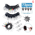 Miniatyrbilde 1 av 5: Ejector Wire Kit Extractor Kobling for fjerning av automatisk terminal 38+26+3+3+3pcs