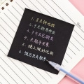 Miniatyrbillede 5 af 8: 50 ark 76*76 cm Sort farve Sticky Notes Selvklæbende memo P